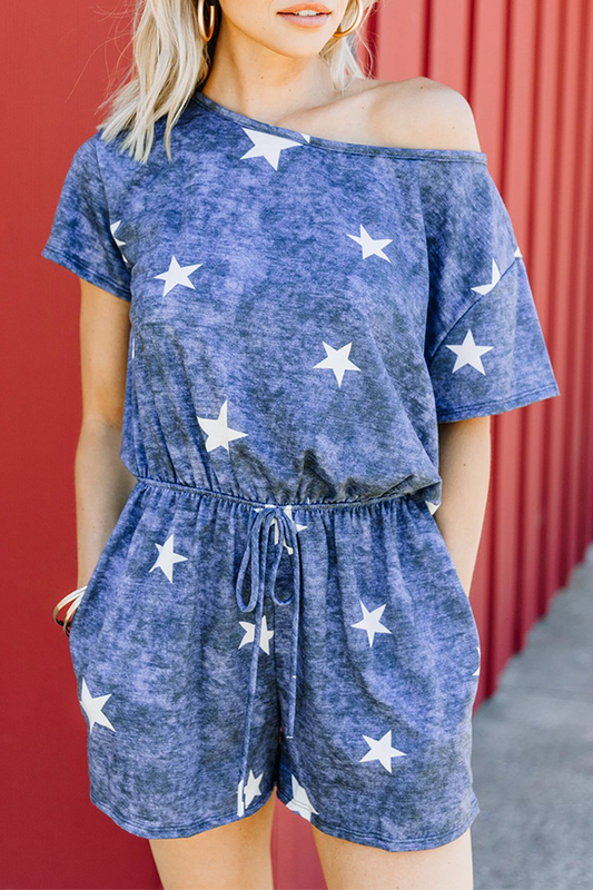 Street the Stars Pocket Frenulum O Neck Rompers