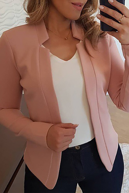 Patchwork Cardigan Collar Outerwear(6 Colors)