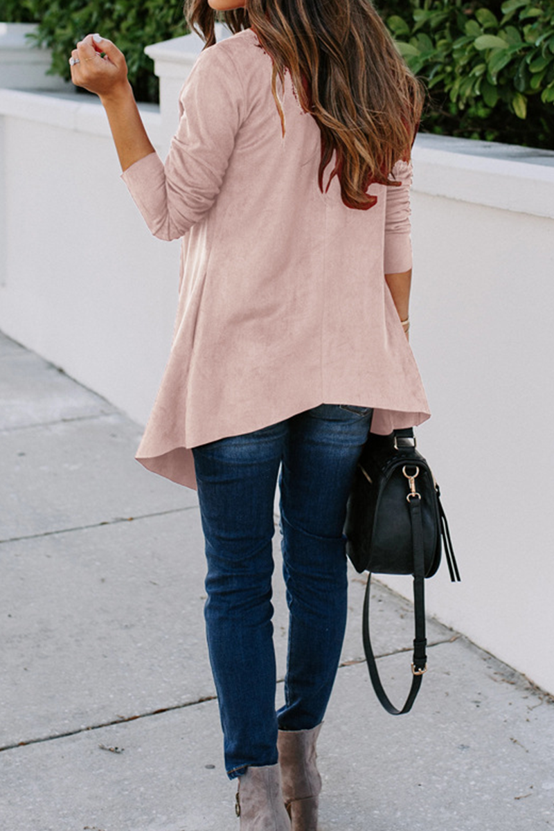 Patchwork Cardigan Collar Outerwear