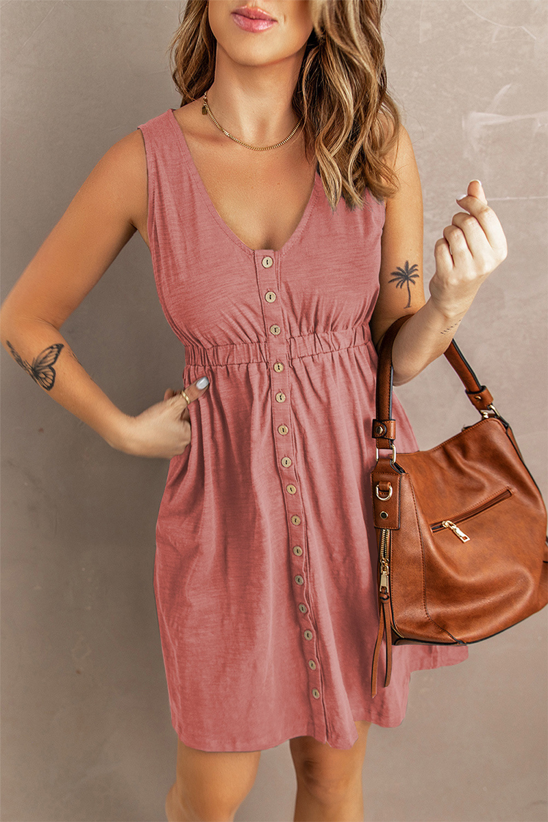 U Neck Cake Skirt Dresses(5 Colors)