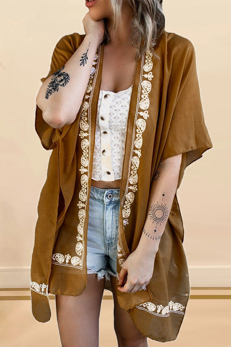 Patchwork Lace Cardigan Collar Tops(4 Colors)