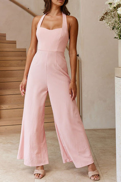 Halter Loose Jumpsuits(3 Colors)