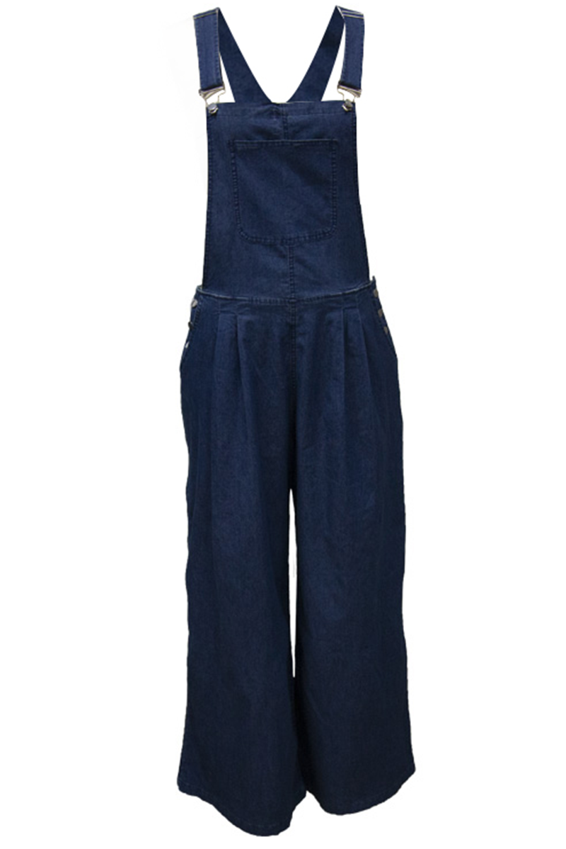 Pocket Fold Strapless Jumpsuits