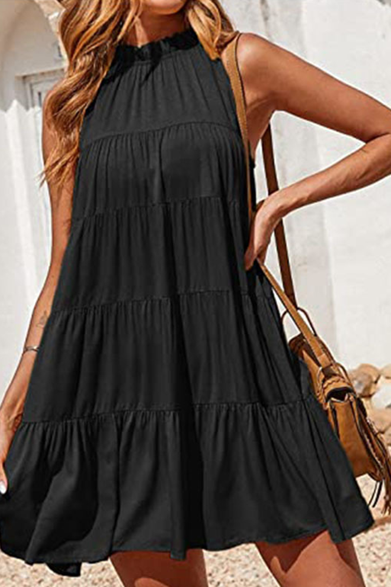 Halter Cake Skirt Dresses(6 Colors)