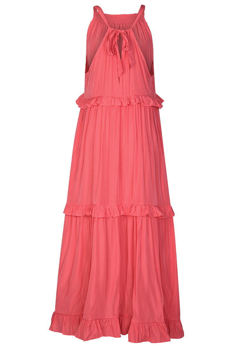 Street Flounce Spaghetti Strap Cake Skirt Dresses(3 Colors)
