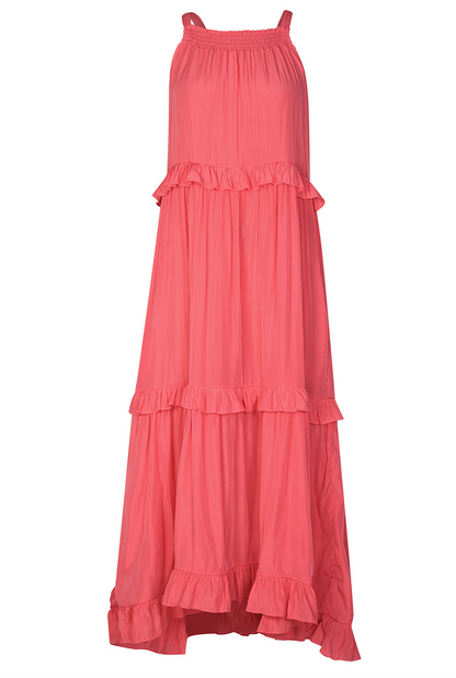 Street Flounce Spaghetti Strap Cake Skirt Dresses(3 Colors)