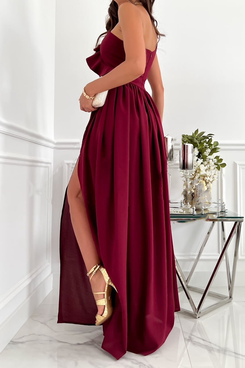 Flounce One Shoulder Cake Skirt Dresses(6 Colors)