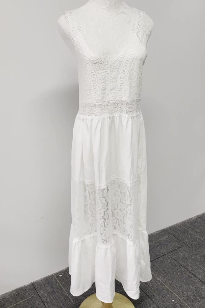 Lace Spaghetti Strap Cake Skirt Dresses