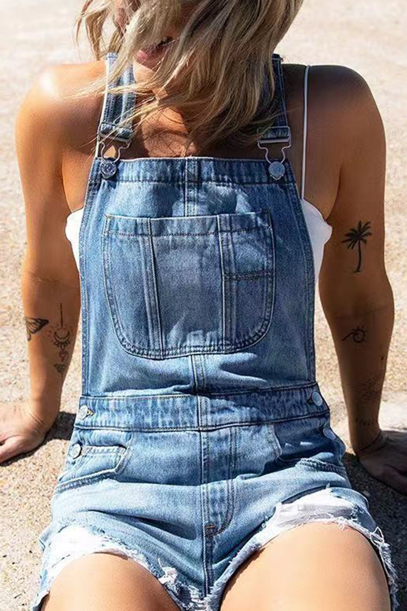 Patchwork Spaghetti Strap Skinny Rompers
