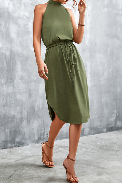 Halter Waist Skirt Dresses(3 Colors)