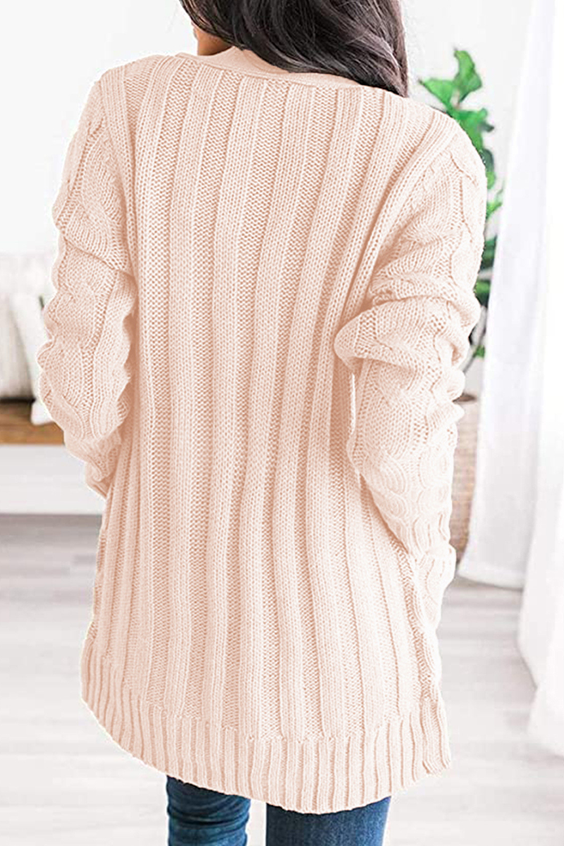 Split Joint Cardigan Collar Tops(6 Colors)