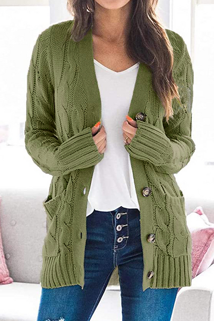 Split Joint Cardigan Collar Tops(8 Colors)