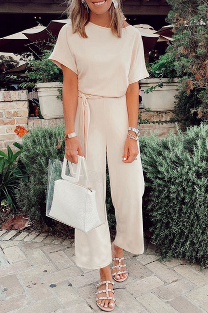 Frenulum O Neck Loose Jumpsuits(7 Colors)