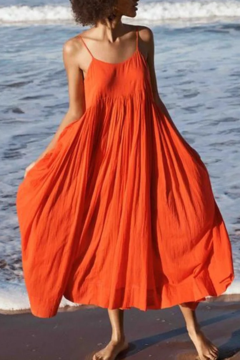 Patchwork Spaghetti Strap Cake Skirt Dresses(5 Colors)
