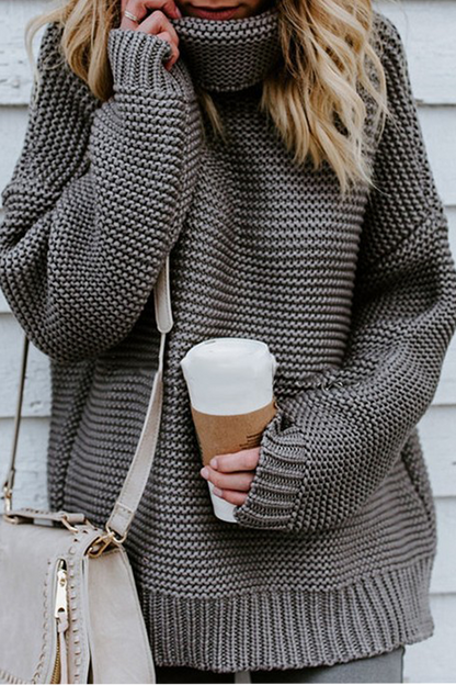 Patchwork Turtleneck Sweaters(7 Colors)