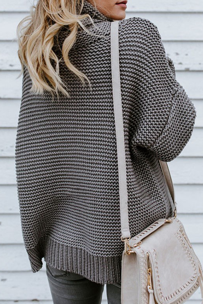 Patchwork Turtleneck Sweaters(7 Colors)