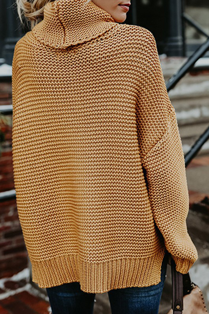 Patchwork Turtleneck Sweaters(7 Colors)