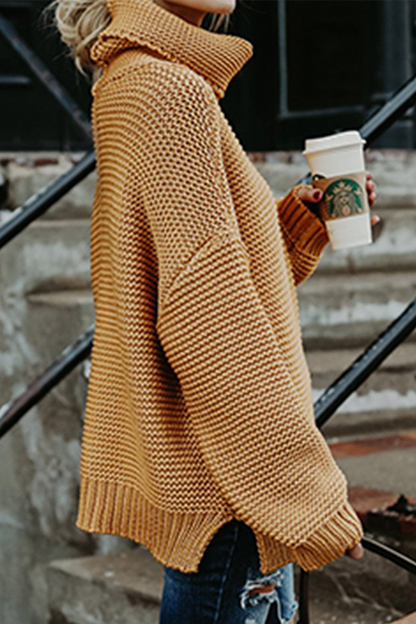Patchwork Turtleneck Sweaters(7 Colors)
