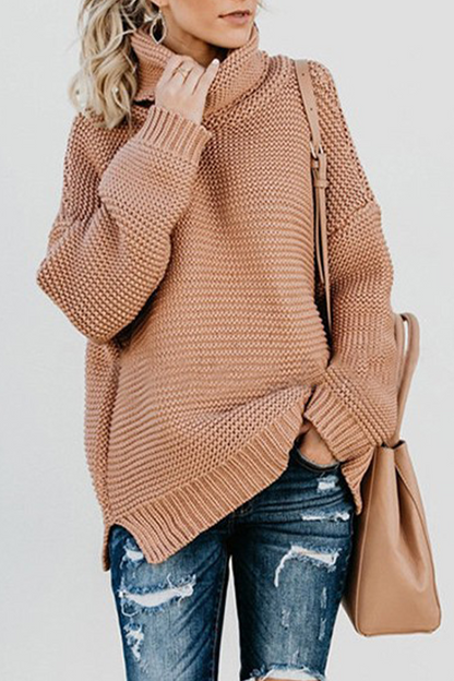 Patchwork Turtleneck Sweaters(7 Colors)