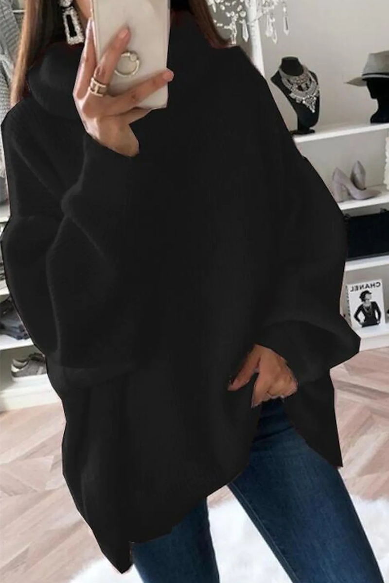 Patchwork Turtleneck Sweaters(5 Colors)