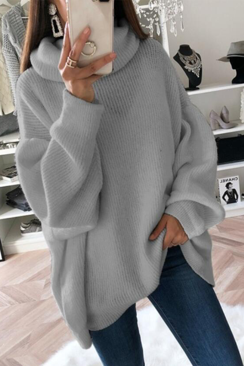 Patchwork Turtleneck Sweaters(5 Colors)