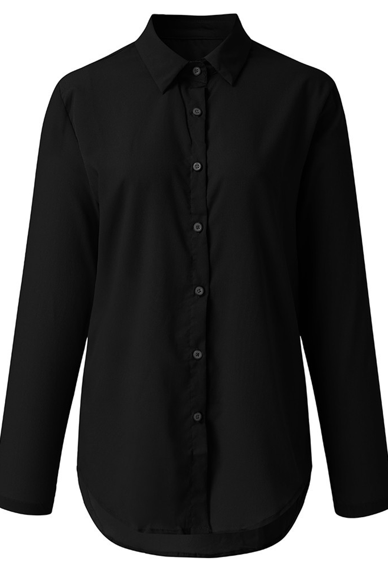 Patchwork Turndown Collar Blouses(8 Colors)