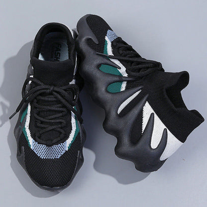 Sportswear Bandage Patchwork Round Sport Running Shoes
