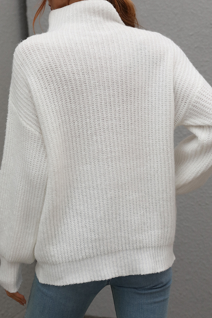 Patchwork Turtleneck Sweater(6 Colors)
