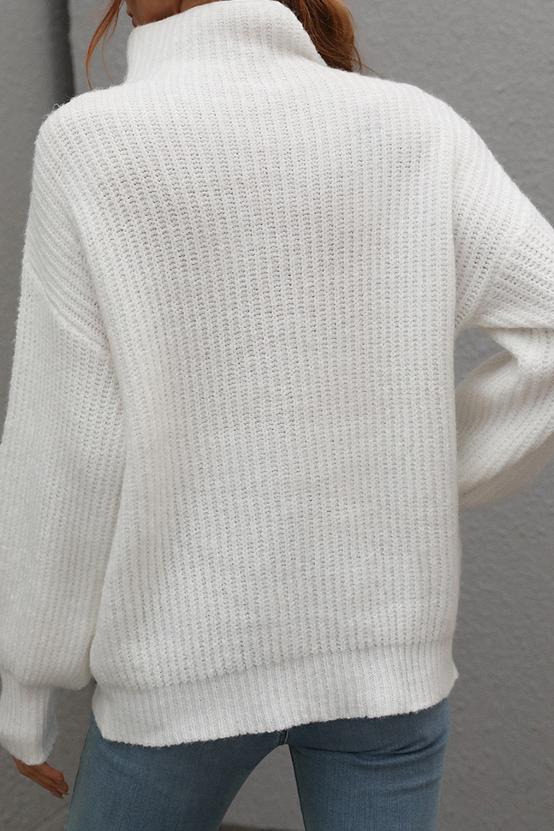 Patchwork Turtleneck Sweater(6 Colors)
