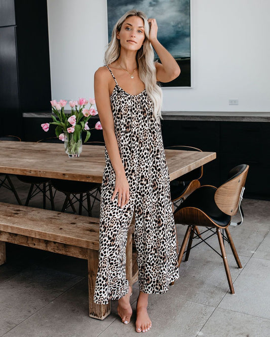 Suspenders Wide Leg Jumpsuit