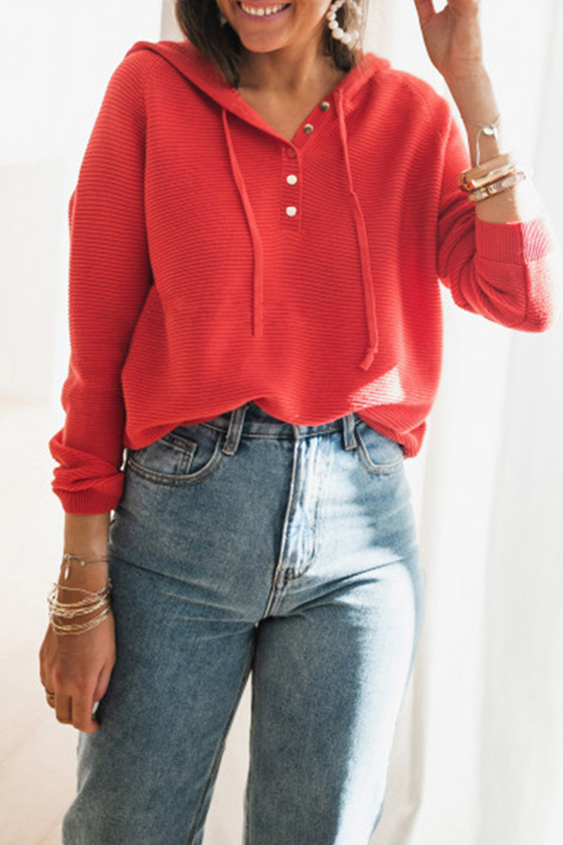 Patchwork Hooded Collar Sweaters(5 Colors)