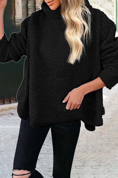 Patchwork Turtleneck Hoodies(6 Colors)