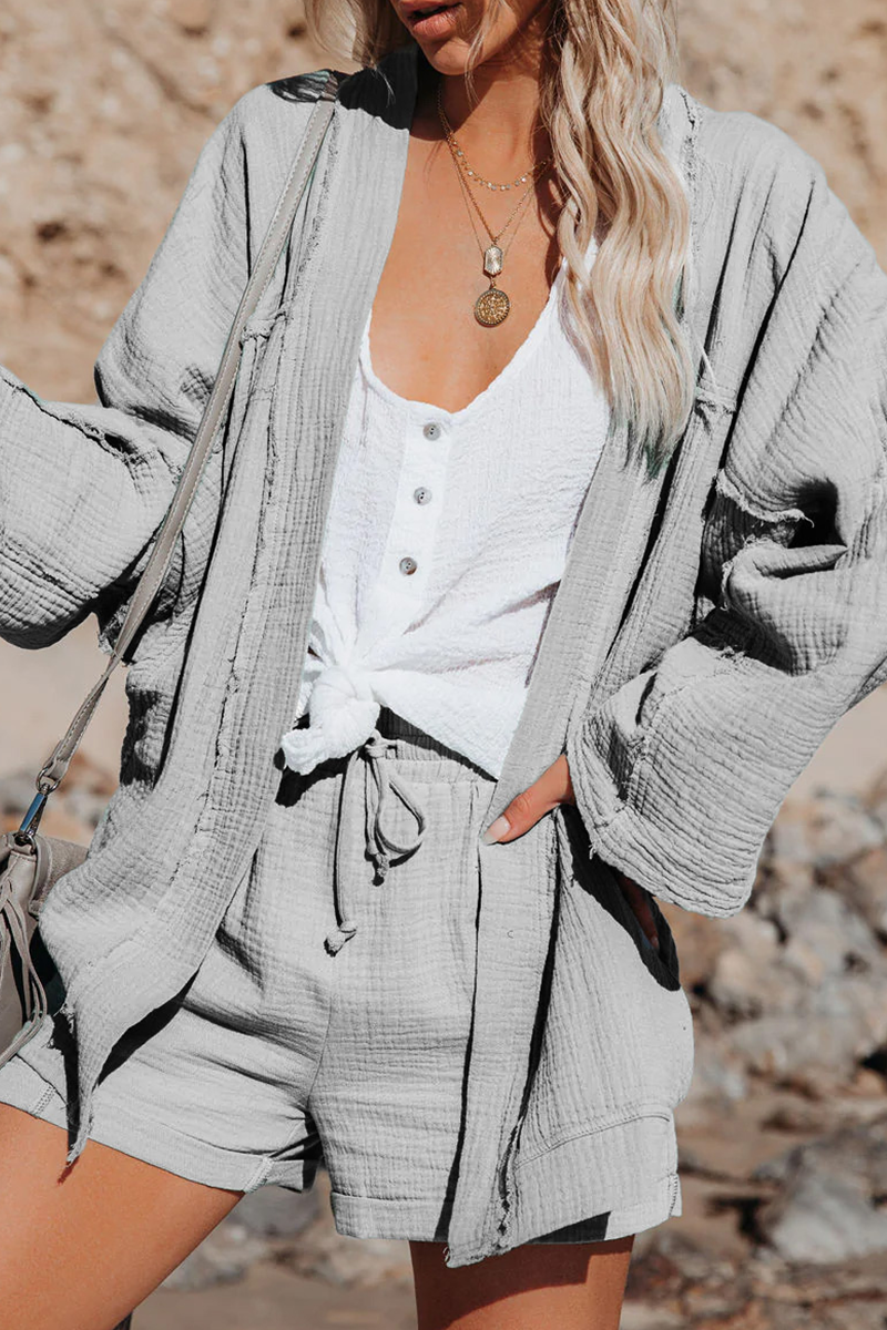 Patchwork Cardigan Collar Blouses(4 Colors)