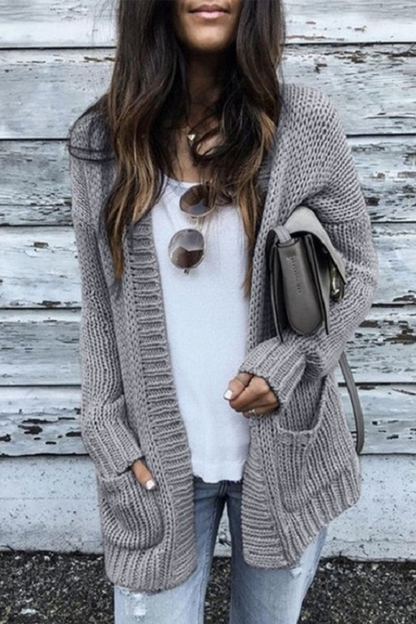 Patchwork Cardigan Collar Tops(5 Colors)