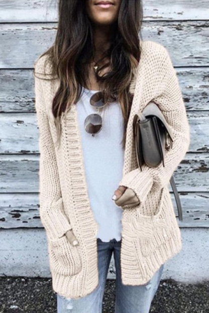 Patchwork Cardigan Collar Tops(5 Colors)