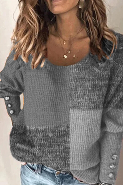 Buckle O Neck Sweaters(3 Colors)