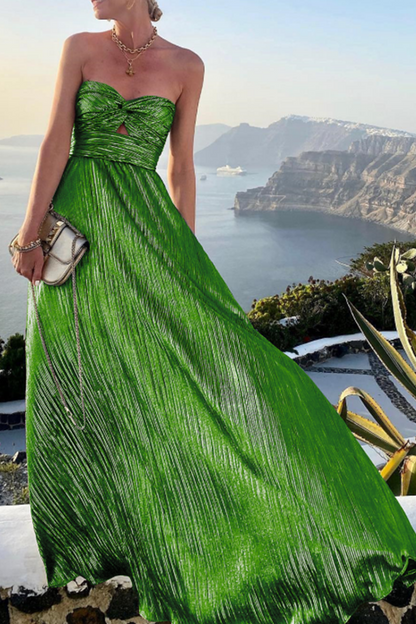 Hollowed Out Strapless Cake Skirt Dresses(7 Colors)