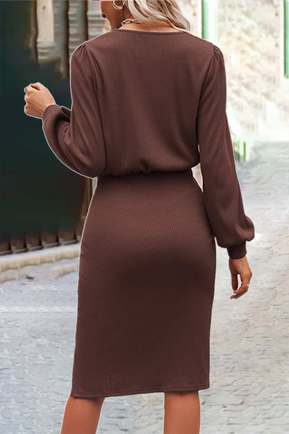 O Neck One Step Skirt Dresses(6 Colors)