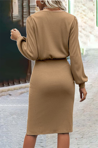 O Neck One Step Skirt Dresses(6 Colors)
