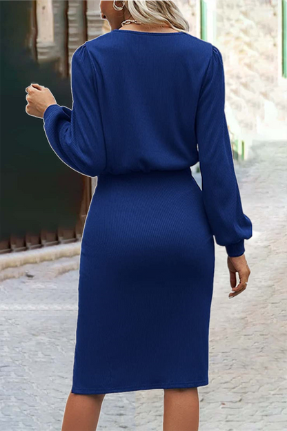 O Neck One Step Skirt Dresses(6 Colors)