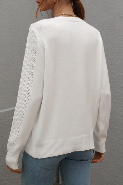 Tassel Patchwork O Neck Sweaters(5 Colors)