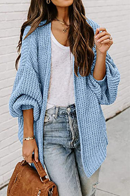 Color V Neck Sweater Cardigans(6 Colors)