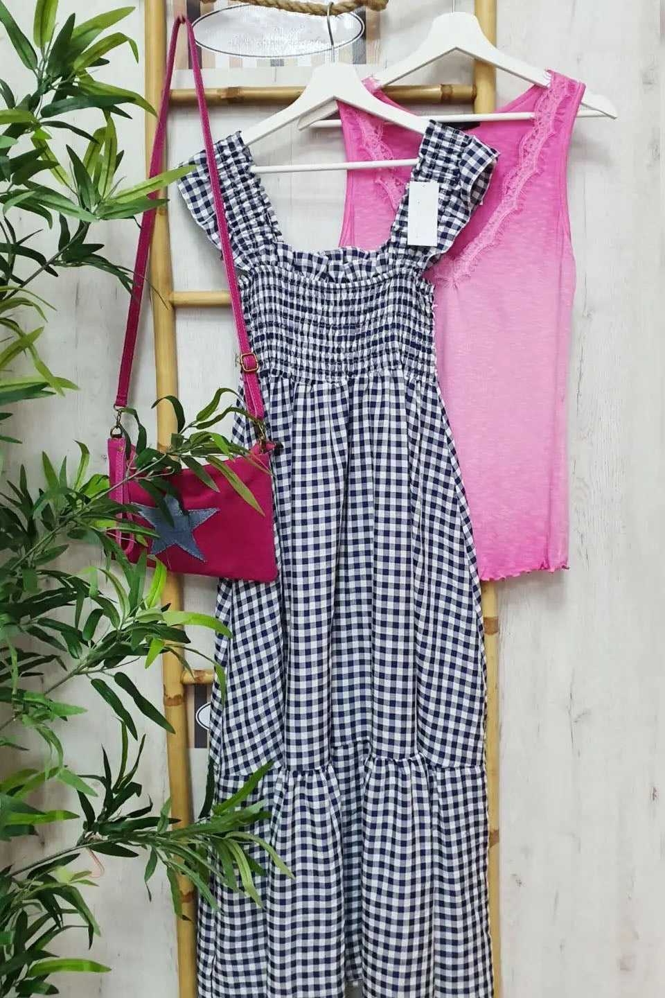 Plaid Patchwork Square Collar Cake Skirt Dresses(4 Colors)
