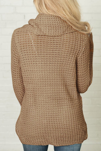 Patchwork Scarf Collar Sweaters(4 Colors)