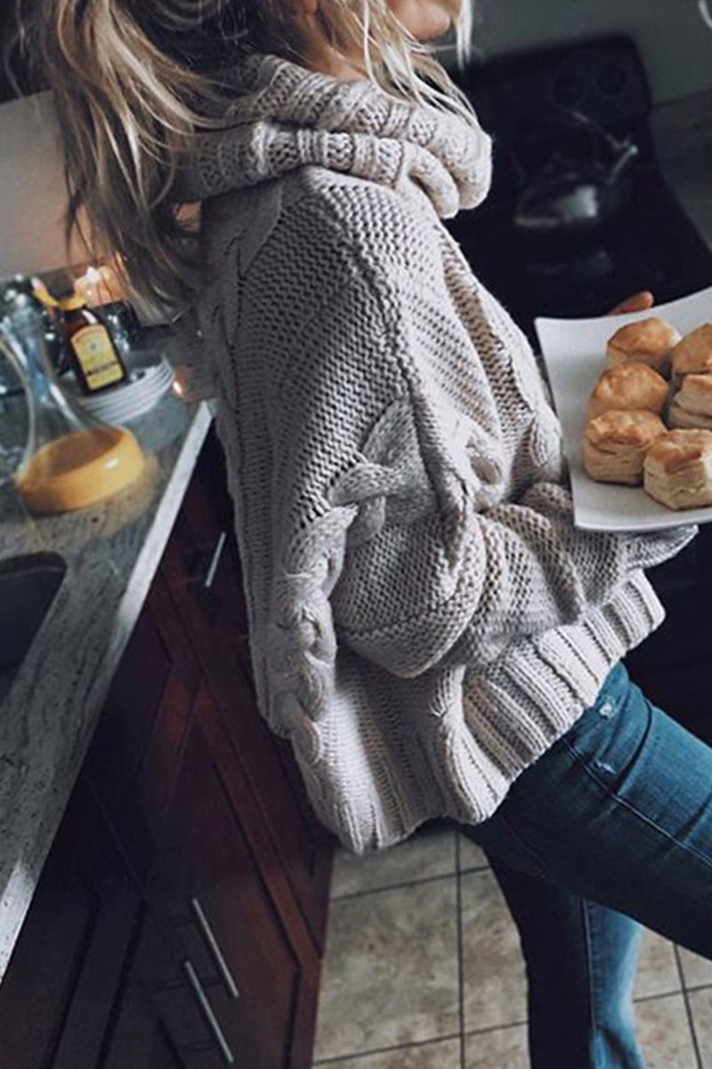 Pullovers Scarf Collar Sweaters(3 Colors)