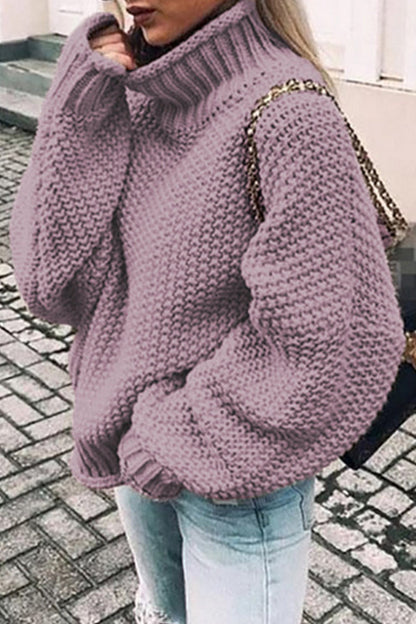 Patchwork Turtleneck Sweaters(14 Colors)