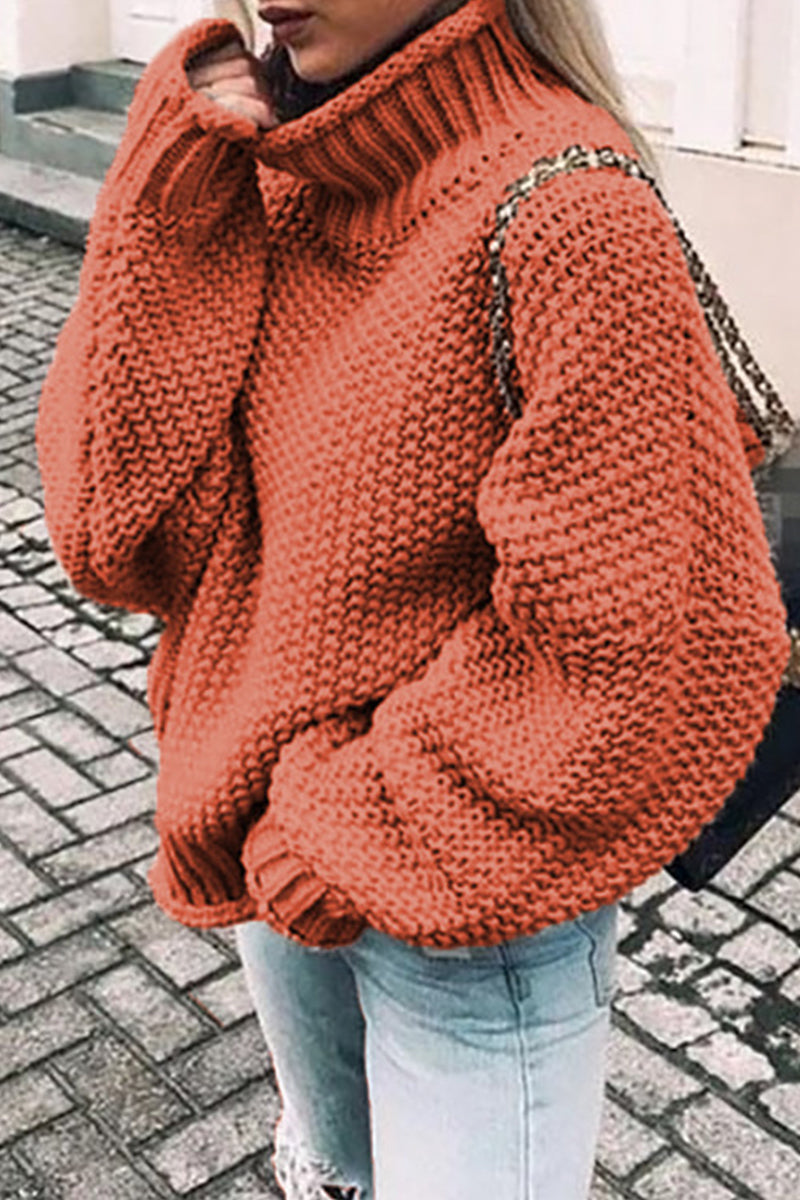 Patchwork Turtleneck Sweaters(14 Colors)