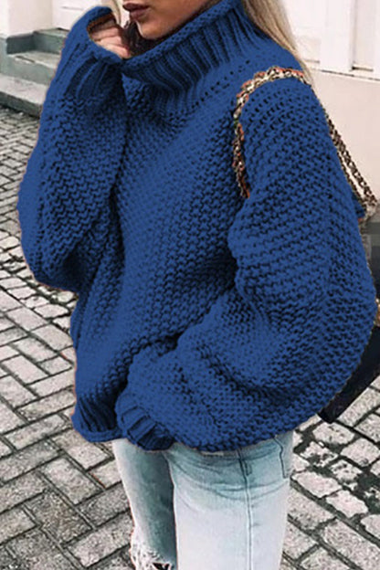 Patchwork Turtleneck Sweaters(14 Colors)