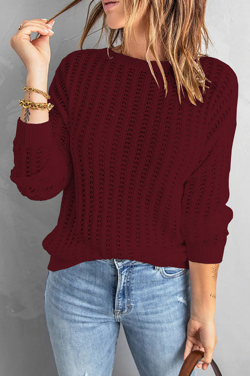 Patchwork O Neck Sweaters(8 Colors)