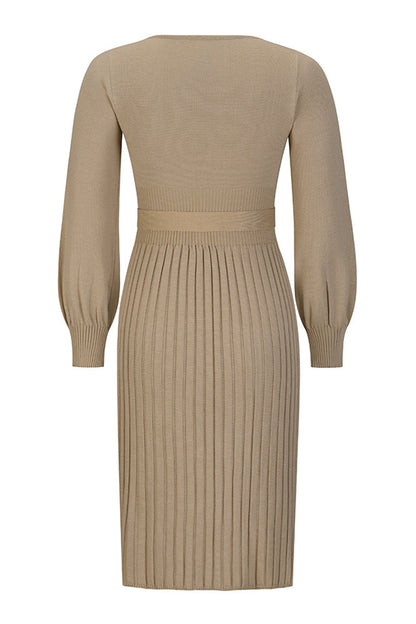 Bandage O Neck One Step Skirt Dresses(4 Colors)